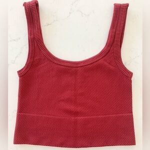 Nikibiki Chevron Ribbed Crop Top